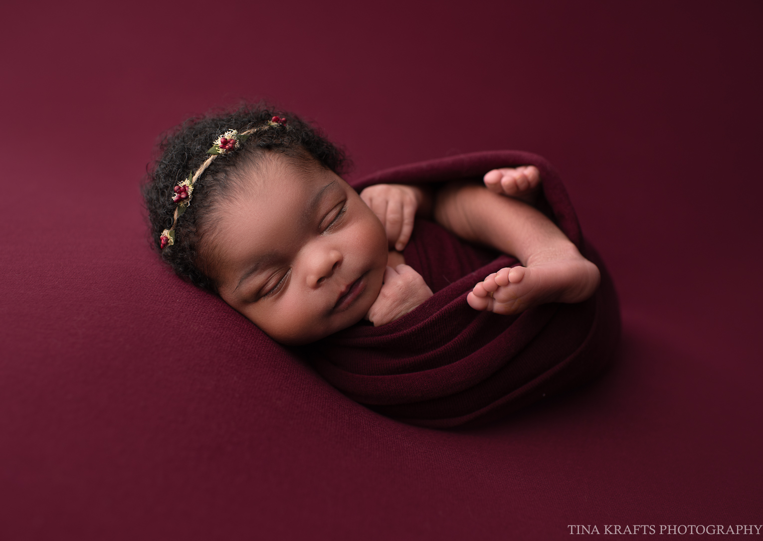 Cool Toned Baby Girl Newborn Photos